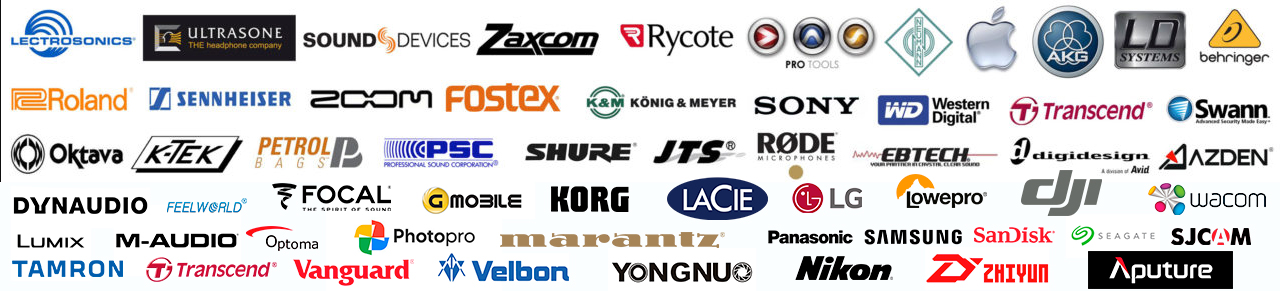 Repertorio de varias marcas que disponen de materiales para audiovisuales